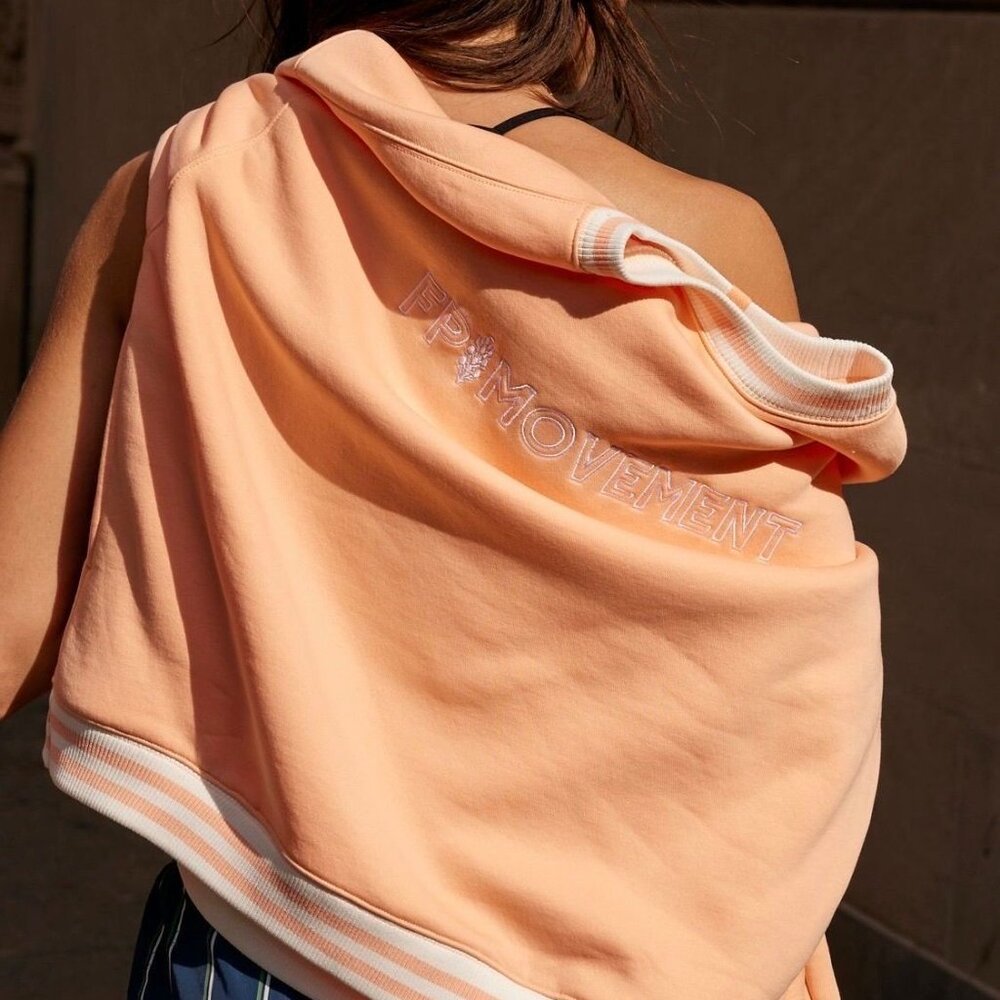 11. Free People NWT All Star Collegiate Pullover Size M Oversized will fit XL